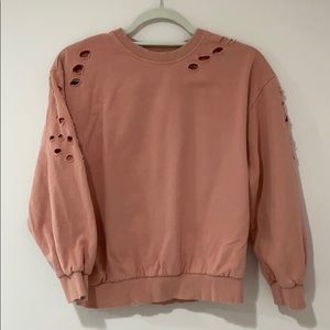 Ripped AQUA top size XL(16)